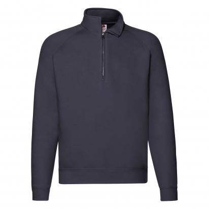 męska bluza premium zip neck sweat | fruit of the loom