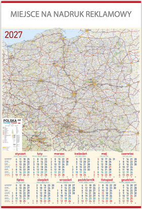 Kalendarz Plakatowy B-1 MAPA