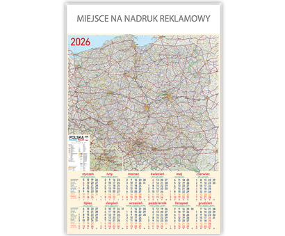 Kalendarz Plakatowy B-1 MAPA
