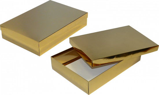 pudełko 35x24x7 złote błysk