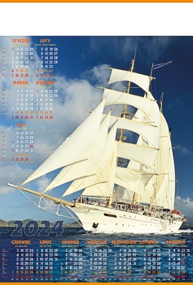 Kalendarz Plakatowy B-1 ŻAGLOWIEC
