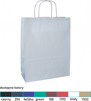 torba papierowa z uchwytem skręcanym 31x12x41 kolor
