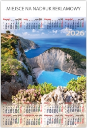 Kalendarz Plakatowy B-1  KRAJOBRAZY - 7 wzorów