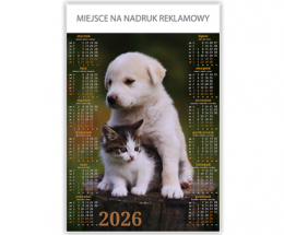 Kalendarz Plakatowy B-1 PIES I KOT