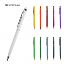 Długopis metalowy Touch Writer z gumką do ekranów dotykowych